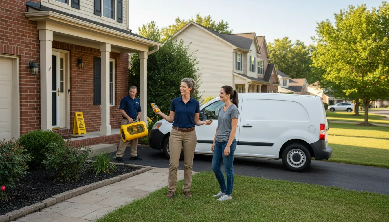 Water restoration image for Water Damage & Restoration Services in Wakarusa, KS